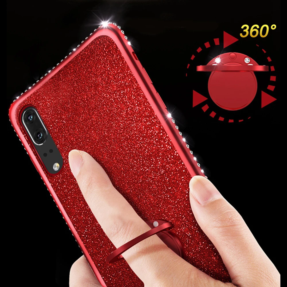 Роскошный горный хрусталь телефон чехол для samsung Galaxy S7 S7edge S8 S8plus S9 S9plus случаях с 360