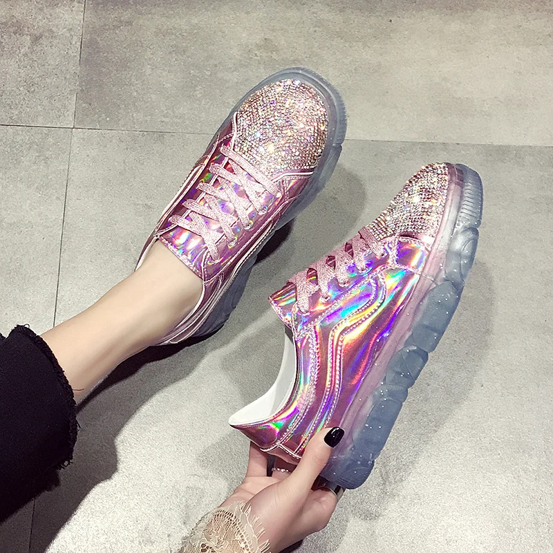 Женская обувь на толстой резиновой подошве новинка 2019 платформе роскошная