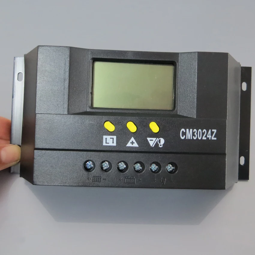 PWM LCD 30A Солнечный контроллер 12 В/24 В автоматический переключатель солнечной