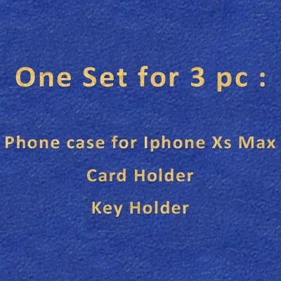 For Iphone XS MAX Hiram Beron роскошный подарочный набор кожаные аксессуары итальянский крокодил узор коровья кожа держатель для карт кошелек подарок на день рождения - Цвет: For Iphone XS MAX