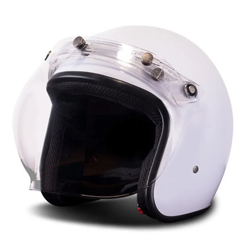 Мотоциклетный Ретро шлем BYE винтажный мотоциклетный Cruiser Chopper скутер Кафе Racer 3/4 с