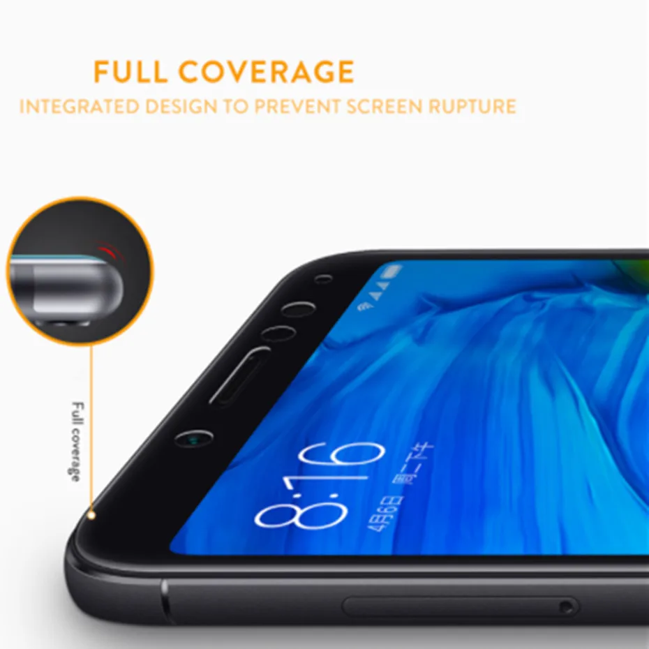Закаленное стекло для xiaomi Pocophone f1 mi a1 a2 lite полный крышки Защитная пленка на xio Redmi 5