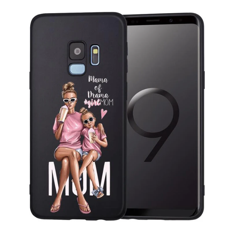 Чехол для телефона с изображением мышки для мамы и девочки для Samsung Galaxy S8 S9 S10 Plus S7 S6 Edge S10 Lite Note8 9 family Cover Etui