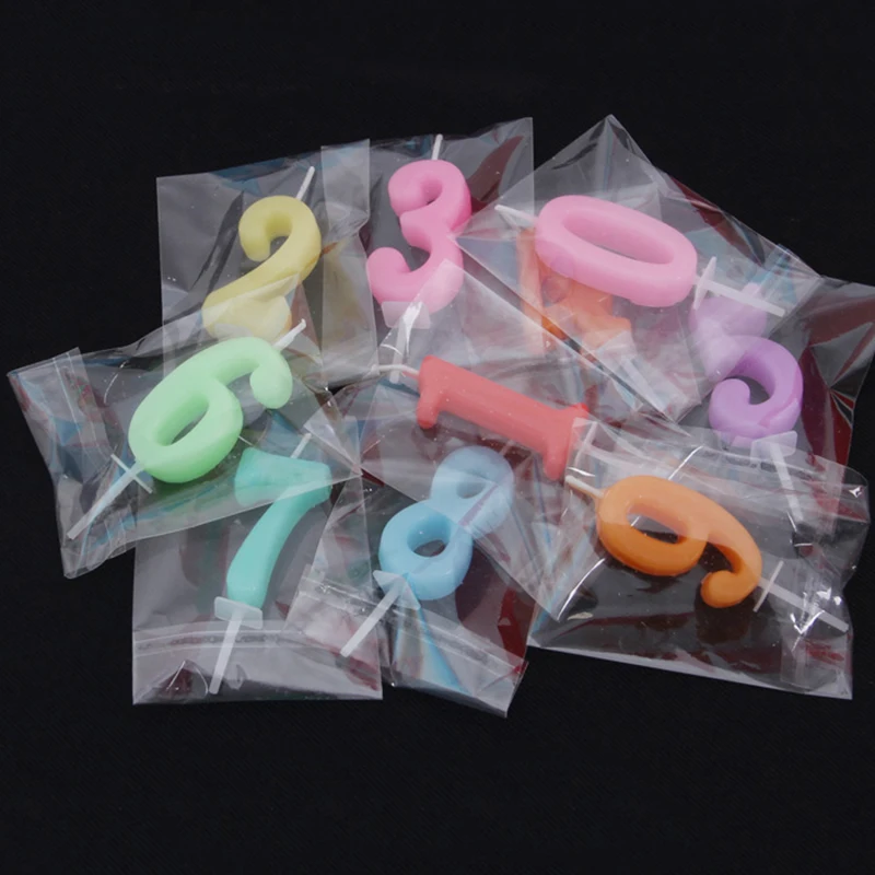 1 шт. цифровые мини свечи для дня рождения 0 9 большие торта на день милые детские