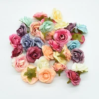 20pcs silk roses flowers wall cheap artificial flowers for home wedding decoration accessories diy scrapbook gifts fake plants