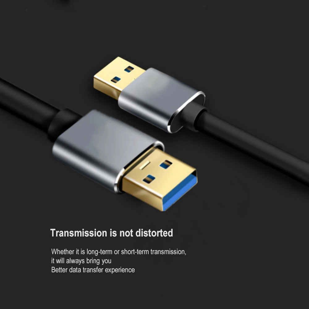 Супер Скорость USB 3,0 Тип «Папа-папа» Тип Мужской кабель-удлинитель для передачи данных кабель, шнур синхронизации синий для радиатора жесткий диск USB3.0 кабель для передачи данных