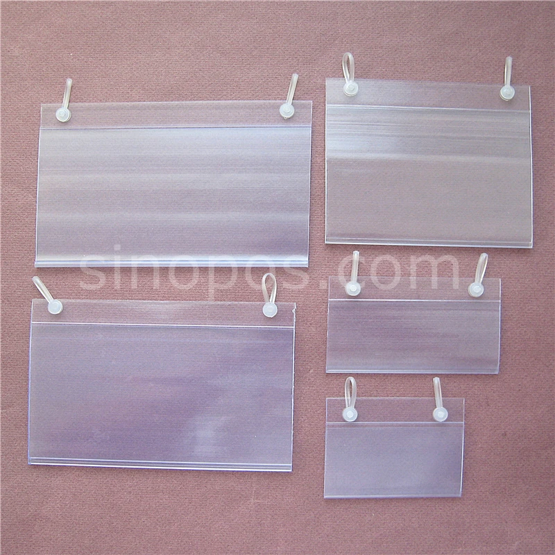 Прозрачный держатель знака с защелкивающимися зажимами для проводных дисплеев