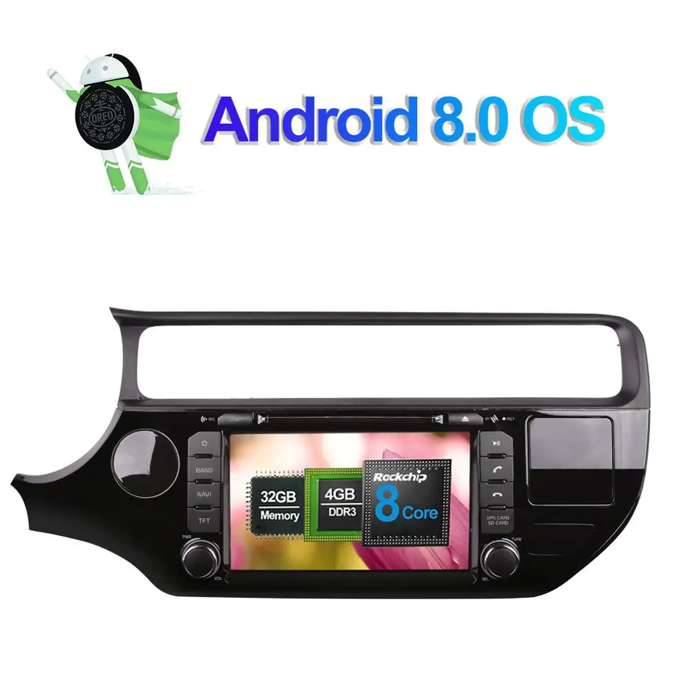 Автомобильный радиоприемник 8 дюймов Android 7 1/8 0 Восьмиядерный процессор 4 Гб ОЗУ