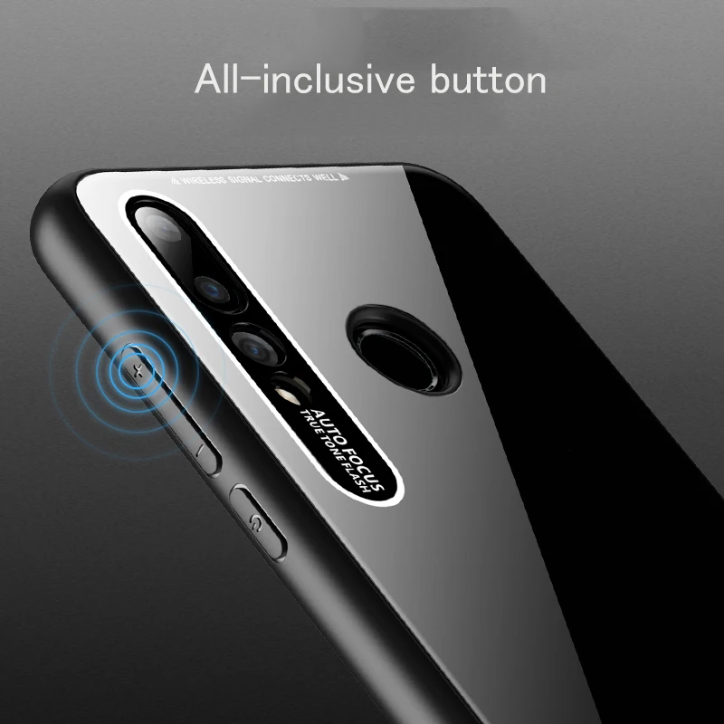 Роскошный стеклянный чехол для телефона Huawei P30 P20 Pro Lite Mate 20 20X из плексигласа Nova 3 3i