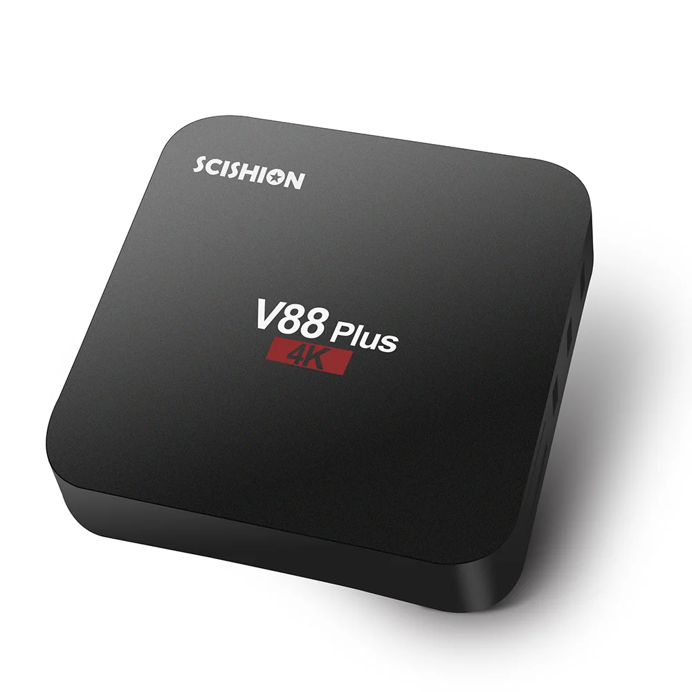 SCISHION V88 плюс Android 8,1 ТВ приставка 2 ГБ/16 ГБ RK3229 Четырехъядерный 4K VP9 H.265 HDR10 Miracast DLNA WiFi LAN HD Смарт медиаплеер