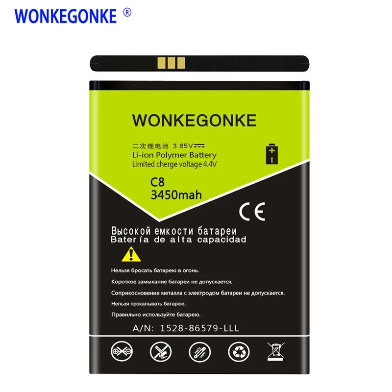WONKEGONKE для Oukitel C8 батареи мобильного телефона