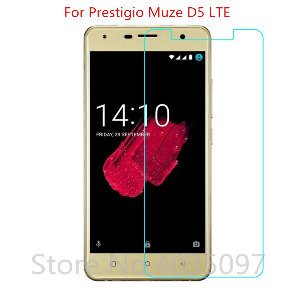 Закаленное стекло для Prestigio Muze D5 LTE защита экрана 9H 2.5D фотостекло стекло|Защитные