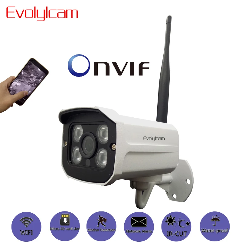 Evolylcam 1080 P 2MP Беспроводной sony imx323 Сенсор Micro SD/TF слот для карты IP Камера WiFi сети сигнализации Onvif p2P видеонаблюдения Cam