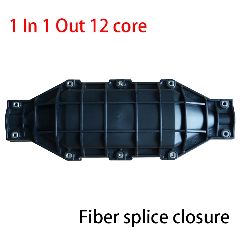 1 Into 1 Out 12 Core Fiber Opitcal Splice Closure Boxes Fiber Optic Waterproof Terminal Box