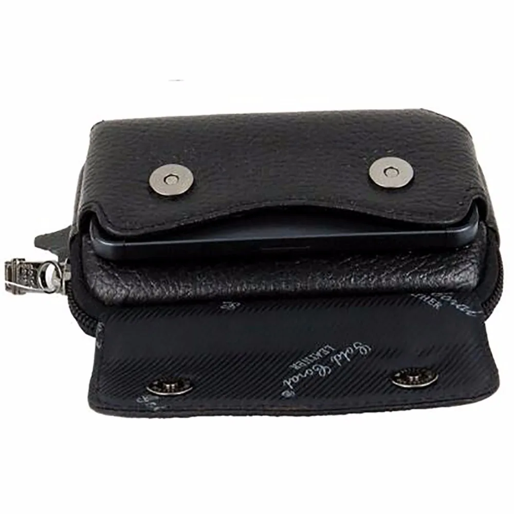 Высококачественный мужской чехол в виде поясной сумки из натуральной кожи с