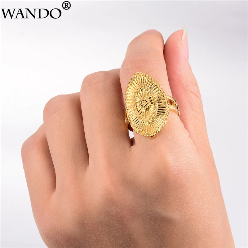 Wando элегантные уникальные аксессуары нигерийское золотое кольцо для