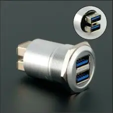 25 мм металлический USB разъем/USB разъем 2x USB3.0 Женский A FEMALE A|connector socket|socket connectorfemale usb