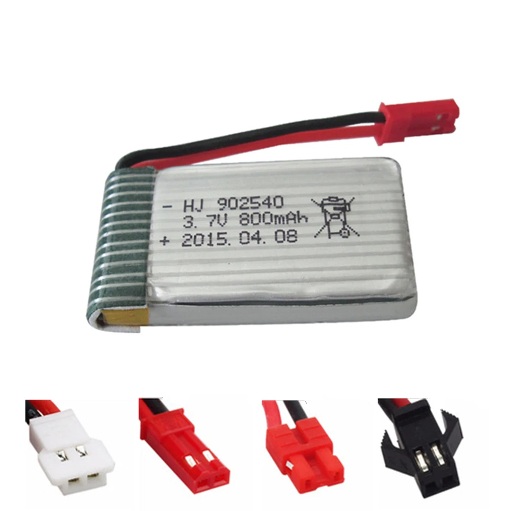 Аккумулятор Lipo 3 7 в 800 мАч 902540 30C для SYMA X5C X5SC X5SW X5HW X5UW CX 30 TianKe M68 квадрокоптера
