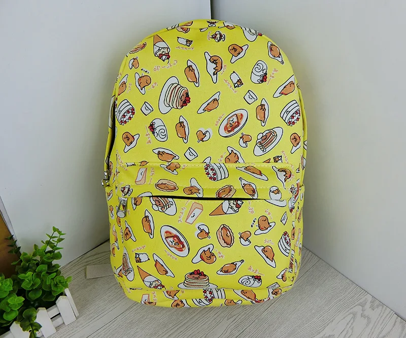 Gudetama Стиль Холст Рюкзаки Мультфильм рюкзак школьный рюкзак студенческие сумки путешествия унисекс новые подарки