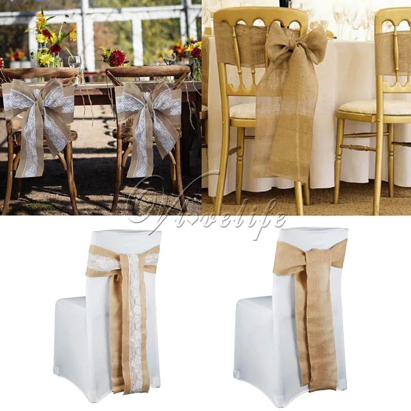 6 дюймов x 94 дюйма высокое качество ручная работа джутовый стул Hessian ручной работы