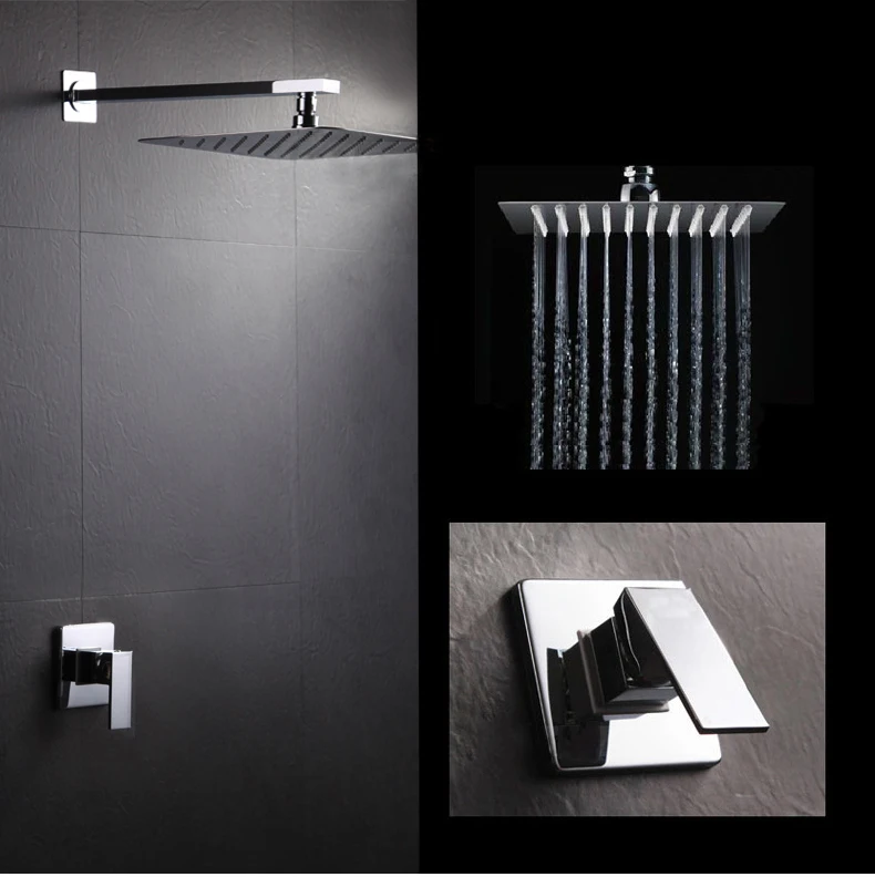 Бесплатная Доставка Ванная Продукты В Настенных Ванна Кран Смесителя дождь Душ С