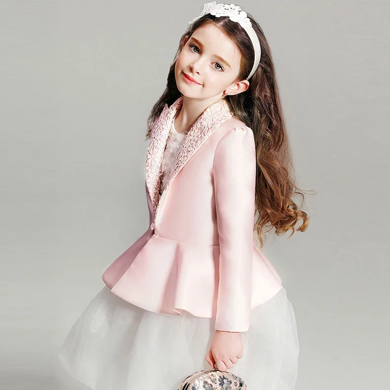 2018 брендовый Блейзер высшего качества для девочек формальный свадебный