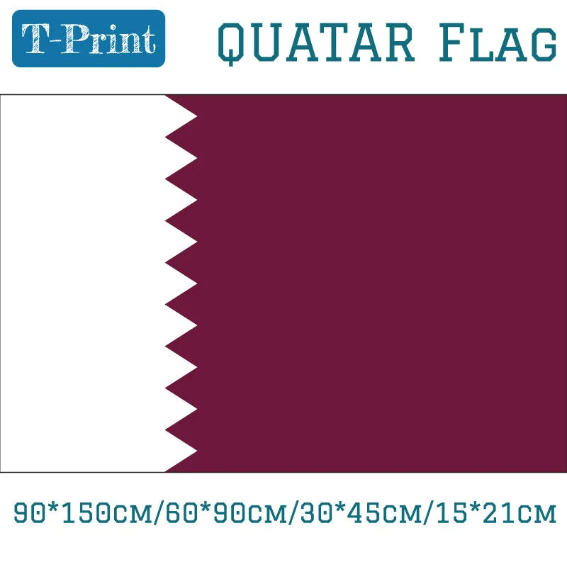 

3*5 футов подвесной флаг 90*150 см/60*90 см/40*60 см/15*21 см Quatar флаг