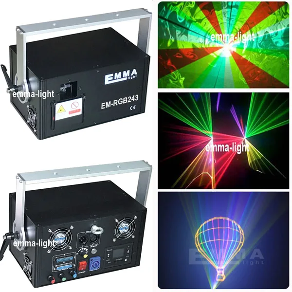 Новый рождественский лазерный свет 2000 МВт RGB лазер DMX ILDA SD слот для карт 30 K 40 k