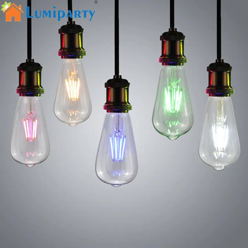 LumiParty E27 Светодиодный светильник в стиле ретро Эдисона лампа 220 В 40 Вт