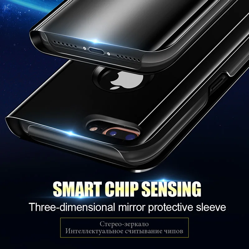 Флип-чехол OLAF Smart View для iphone 6 6s 7 8 чехлы роскошный флип-чехол с подставкой телефона