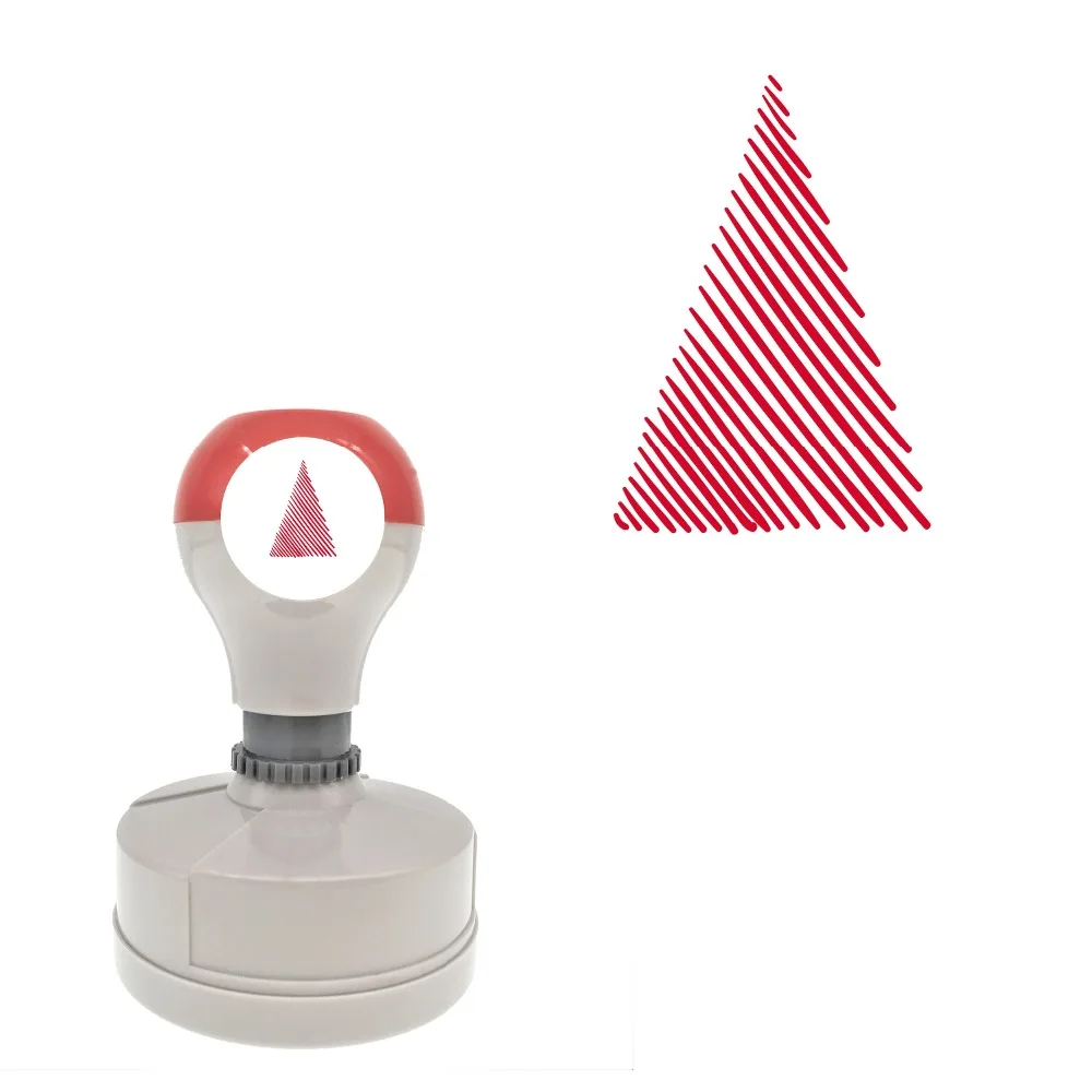 BBloop праздник штампы Рождественская елка Parallel Lines Стандартный круглый Форма