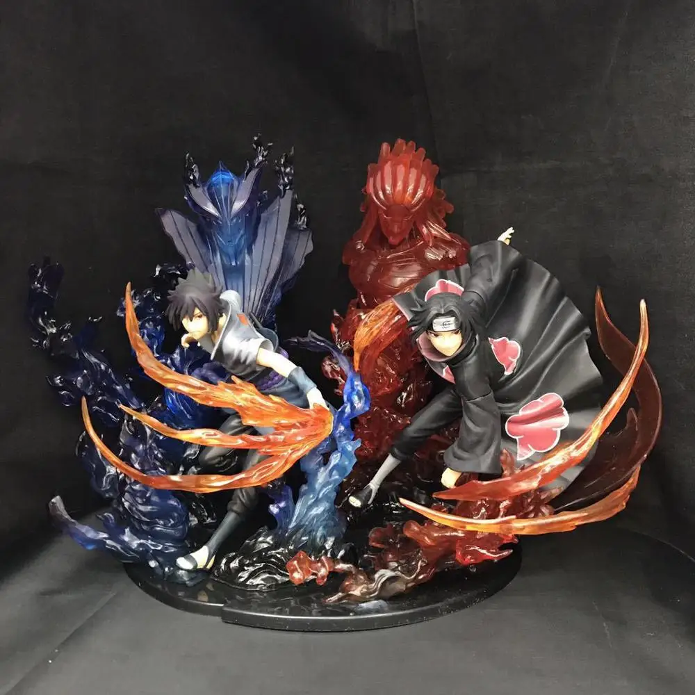21 5 см аниме Наруто ПВХ фигурка Zero Uchiha Itachi Fire Sasuke Susanoo Relation Коллекционная модель