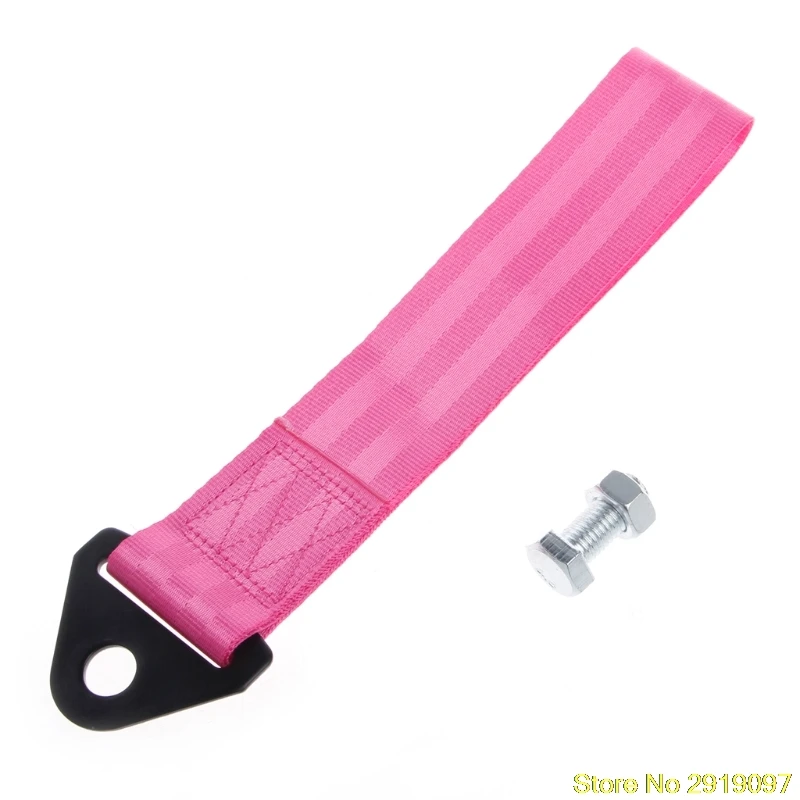 Hot pink Новое поступление 1 шт. нейлоновое буксировочное кольцо ремень гоночный автомобильный буксировочный трос/высокопрочные буксировочные ТРОСЫ/буксирная штанга поддержка прямых поставок - Название цвета: Hot pink