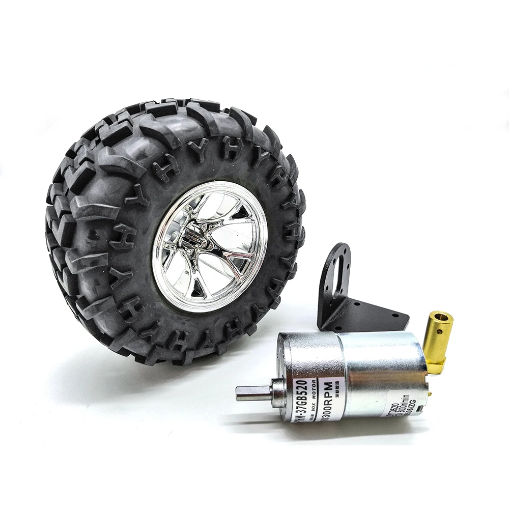 12V мотор + 130 мм пластиковое колесо/Тип муфта кронштейн двигателя один набор