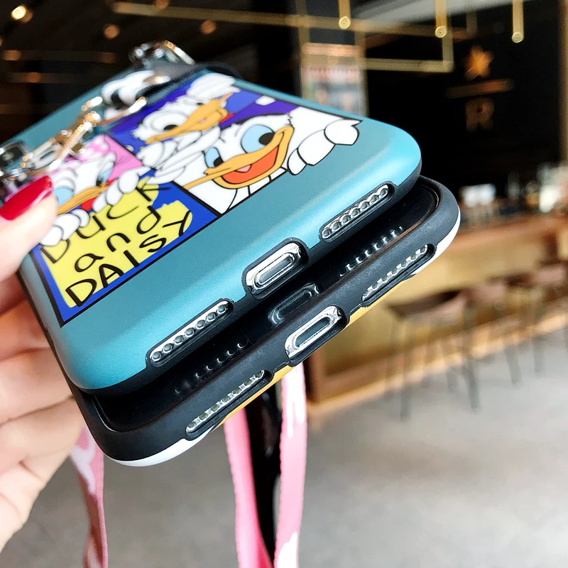 Милый чехол с рисунком Микки Минни Маус маргаритки для пары iphone 8 7 6 6s Plus X 10 XR Xs Max