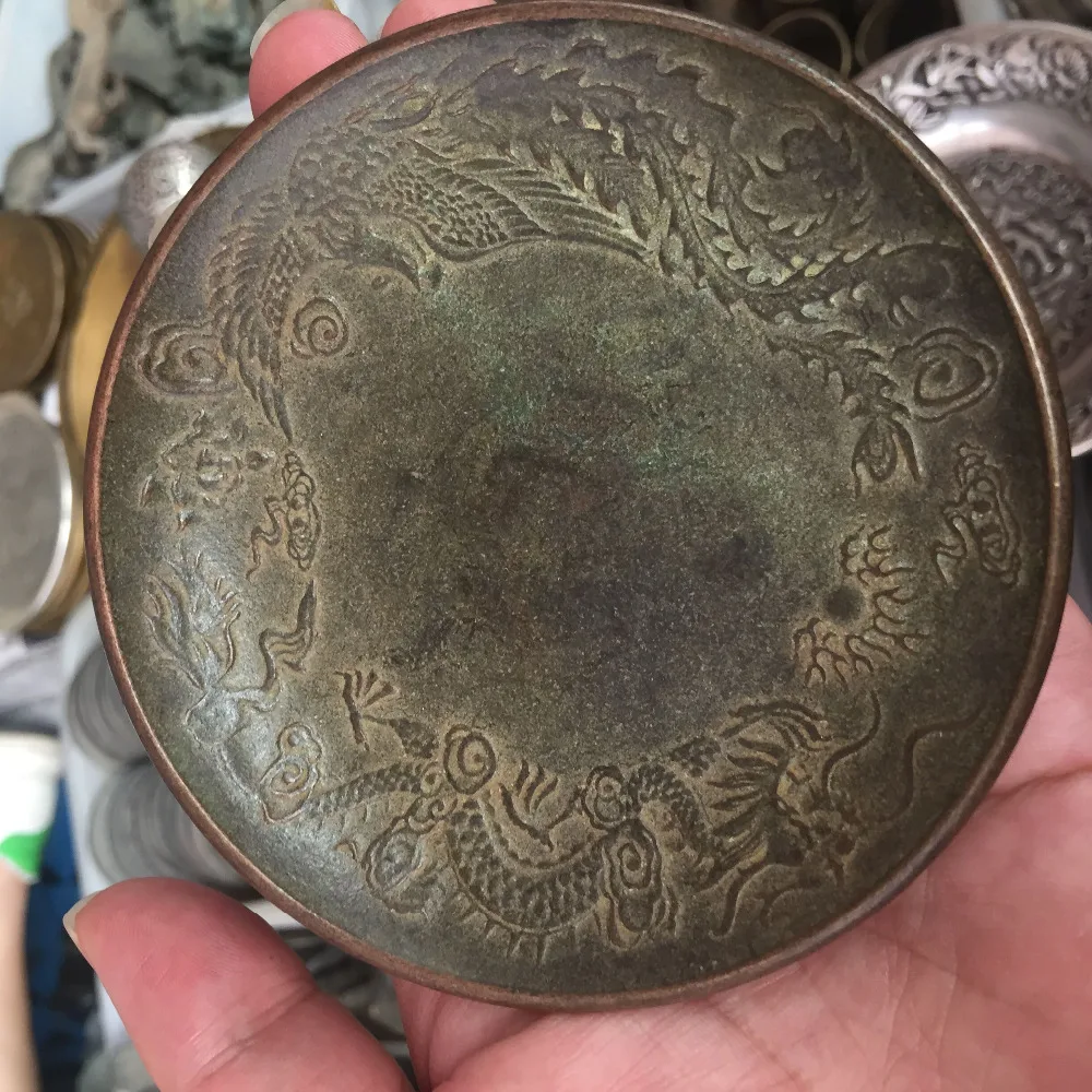 Бесплатная доставка старинный китайский фэн шуй дворец дракон фу коллекционная