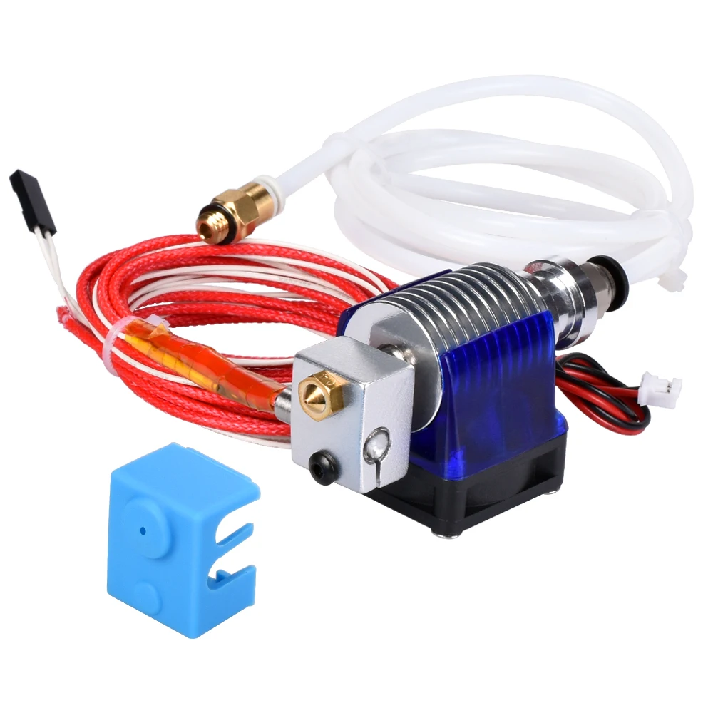 3D-принтеры Запчасти V6 J-head Hotend с один вентилятор охлаждения для 1,75 мм/3,0 мм нити Боуден Уэйд экструдер 0,2/0,3/0,4 мм Насадка