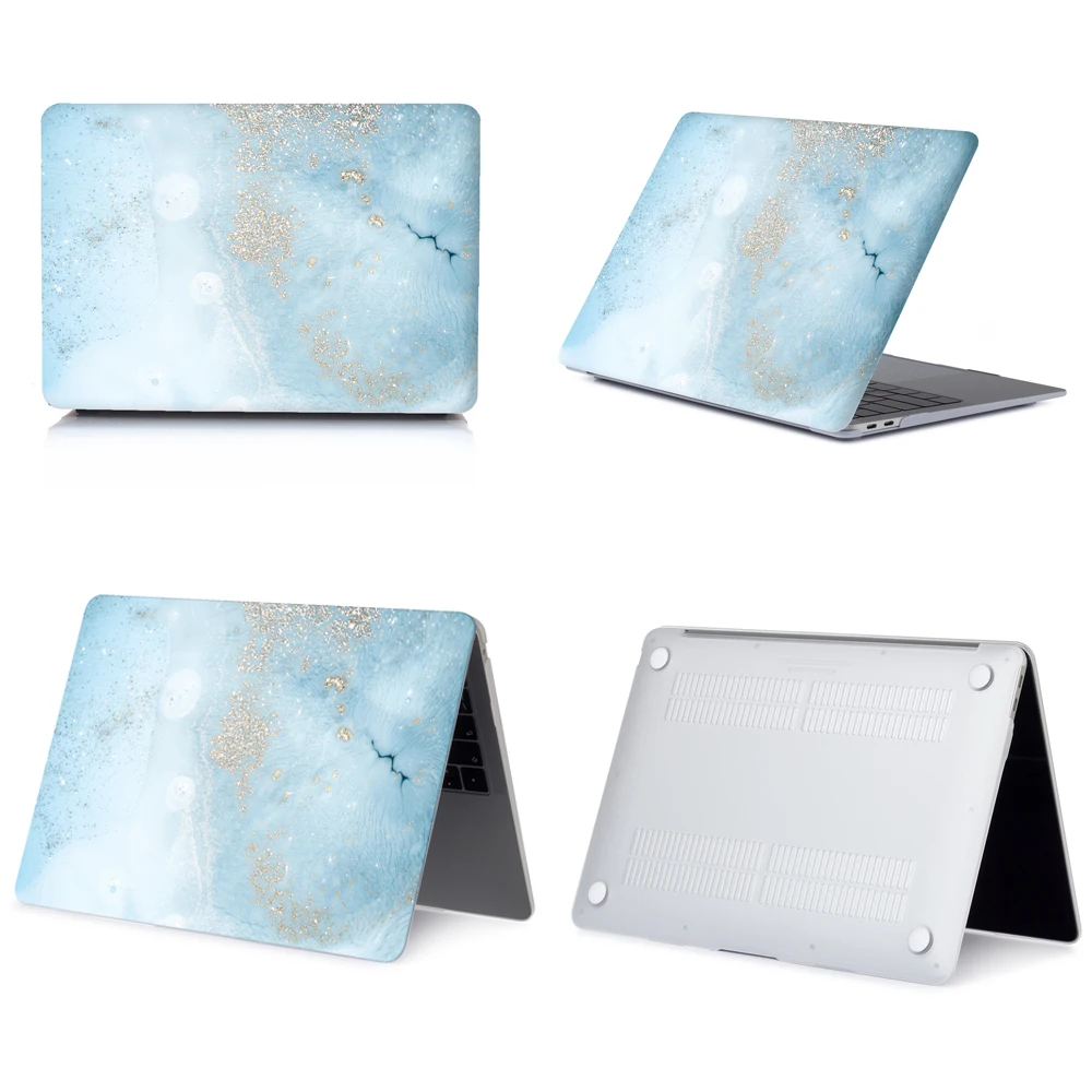 Мраморный чехол для ноутбука Apple MacBook Touch ID A1932, Air 13 A1369 Pro retina 11 12 13 15 Pro 13,3 15,4 Touch Bar+ чехол для клавиатуры