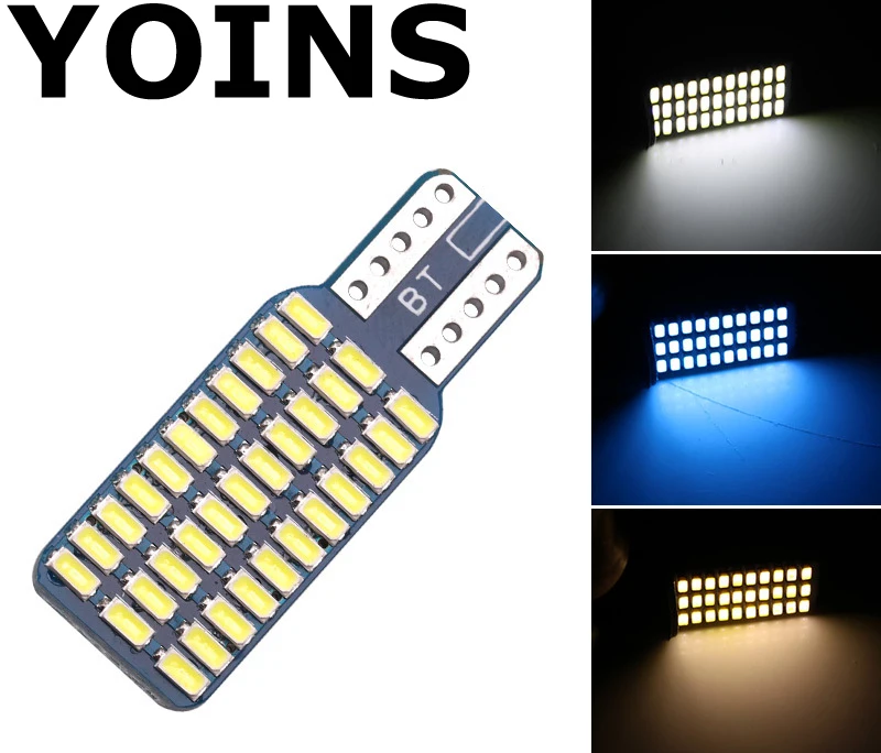 4 шт. T10 Canbus 33 SMD 3014 белый лед синий теплый светодиодный светильник для W5W 194 168 2825
