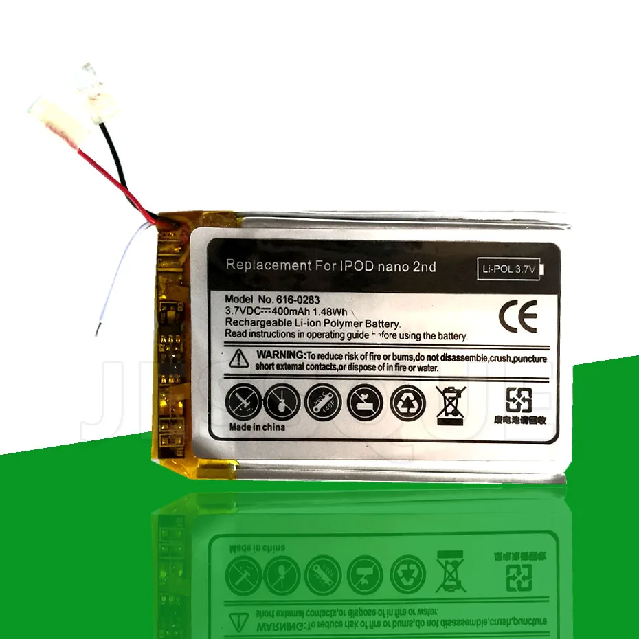 Аккумулятор 616 0283 0287 400 мАч для Apple iPod Nano 2 го поколения 4 Гб A1199 Nano2 AKKU + инструмент в