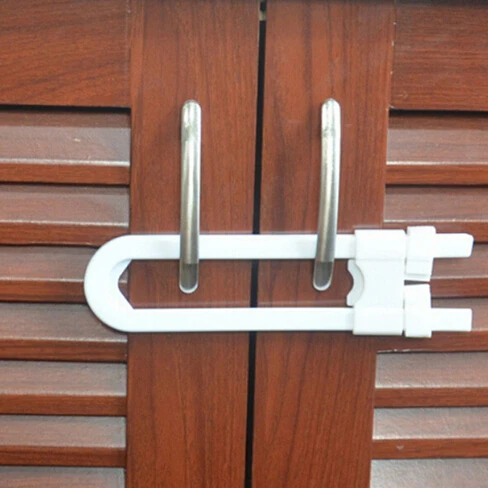 Children Protection Lock U Shape Baby Safety Prevent Child From Opening Drawer Cabinet Cupboard Door | Мать и ребенок