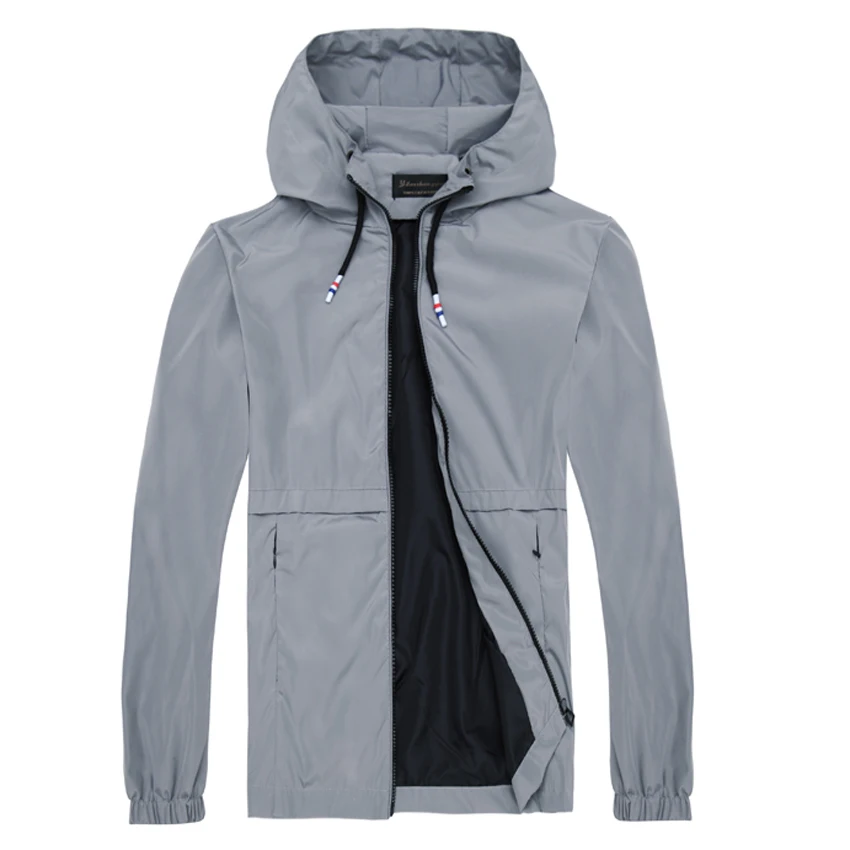 Mountainskin 2018 Solid Men's Jackets 6XL Spring Casual Hooded Men Coats Fashion Male Outerwear Brand Clothing SA263 | Мужская