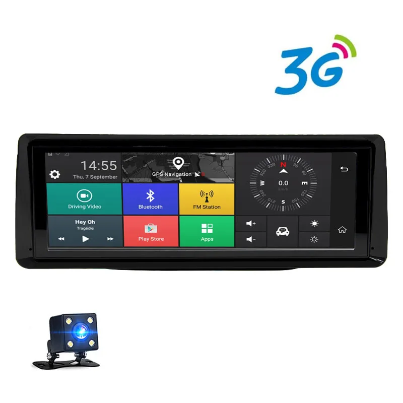 Bluavido " ips 4G ADAS Автомобильный видеорегистратор Android gps навигация FHD 1080 P Dash камера двойной объектив Автомобильный видеорегистратор WiFi DVRs Bluetooth - Название цвета: 3G without ADAS