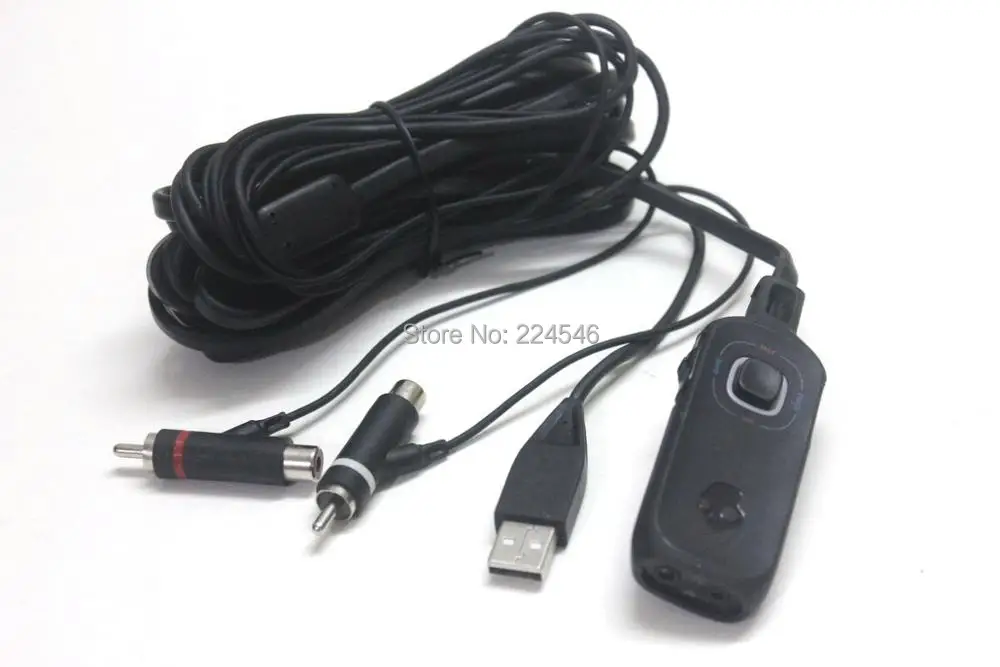 Натуральная гарнитура наушников игровая SLYR смеситель USB RCA кабель для череп