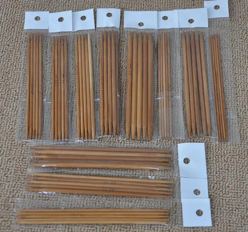 5 шт./Размер 11 размер/набор 10 компл./лот прямые карбонизированные Бамбуковые Спицы