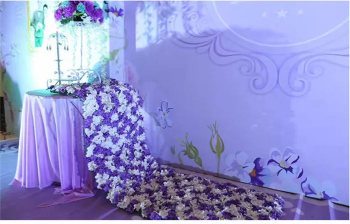60*40 см DIY искусственный цветок розы Шелковый декоративный отель фоне стены