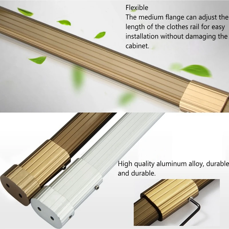 Вешалка для одежды телескопическая шкафа поперечная вешалка утолщенная