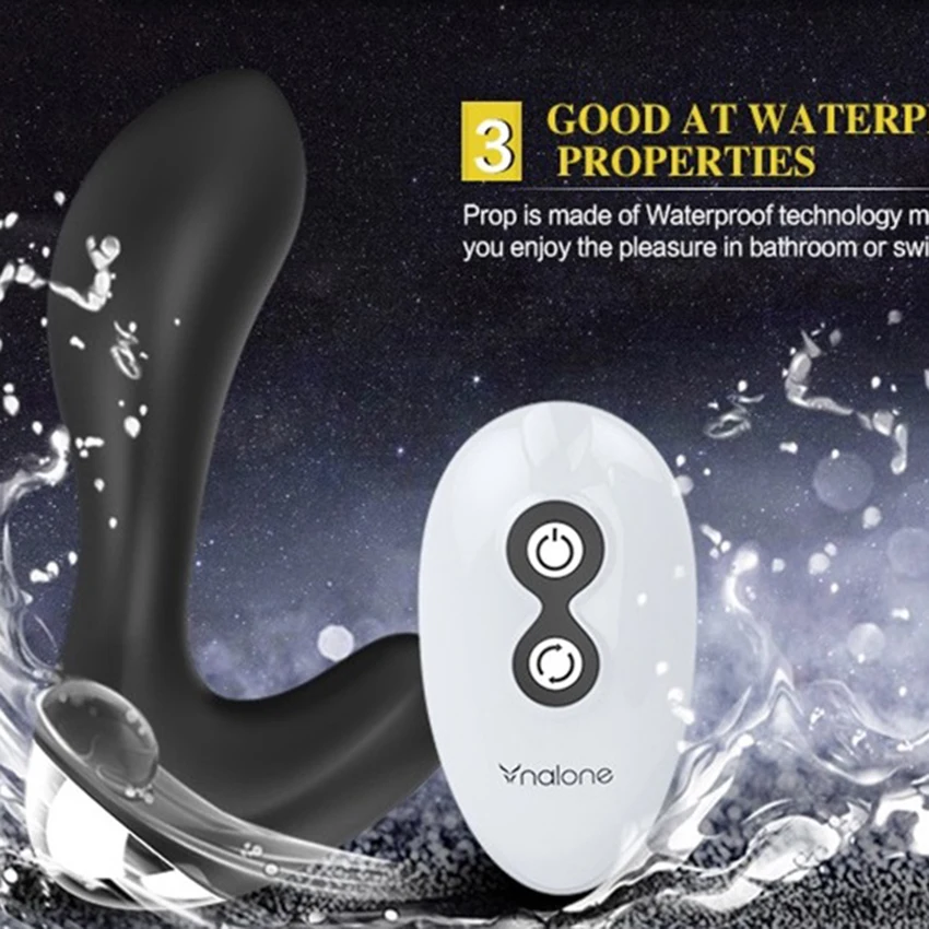 Перезаряжаемый беспроводной реквизит Nalone для простаты и точки G двойная