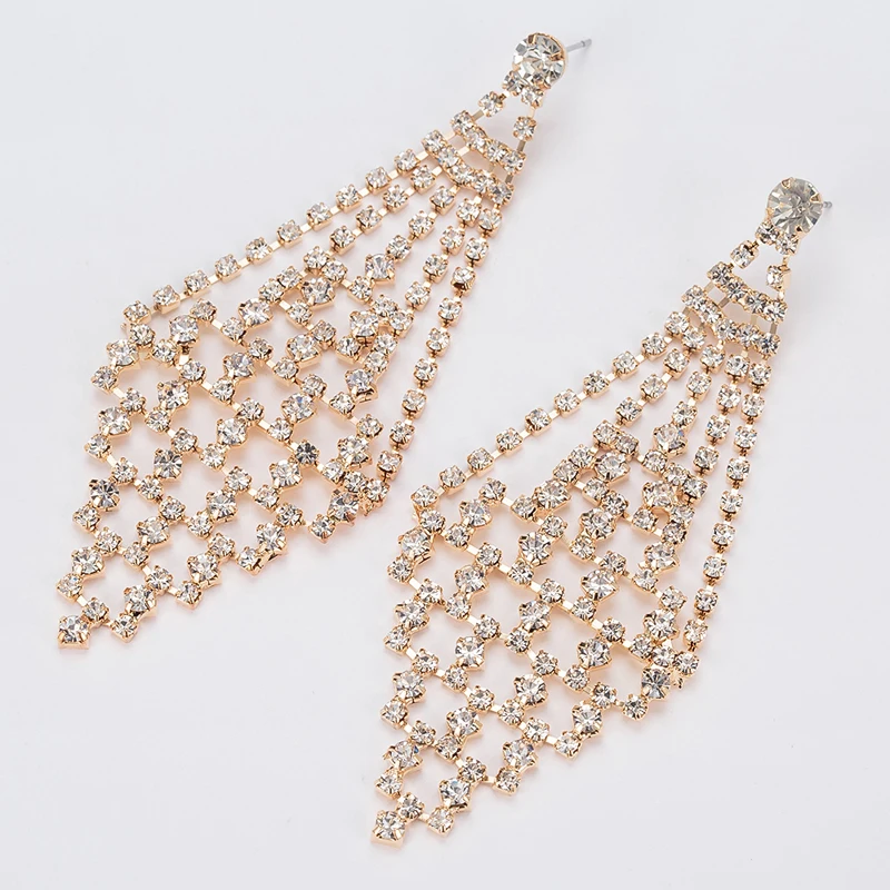 YFJEWE новые роскошные отличные стразы серьги-капли ювелирные изделия CZ серьги с