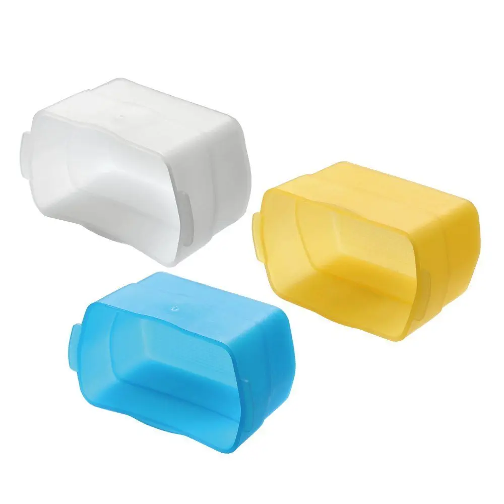 3 цвета синий желтый белый комплект Рассеиватель Вспышки для Canon 580EX II YONGNUO YN-560 YN-568